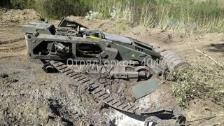 Russian Mine-Clearing Robot Destroyed by a Mine