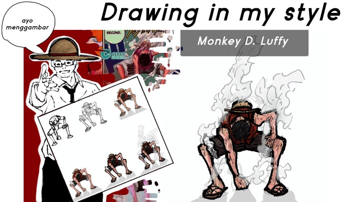 [Drawing in my style] Monkey D Luffy
