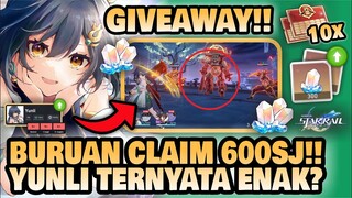 BURUAN CLAIM 600 STELLAR JADE!! Yunli Ternyata Bagus?! 🤔 +GIVEAWAY!! | Honkai: Star Rail