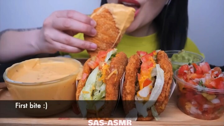 SAS ASMR | (edit) chicken tacos with cheese sauce