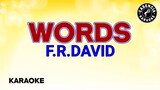 Words (Karaoke) - F. R. David