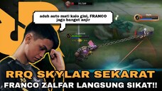 RRQ SKYLAR SEKARAT! FRANCO LANGSUNG SIKAT!! FRANCO HOOK MONTAGE | MOBILE LEGENDS