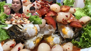 ตำปูม้า เผ็ดๆ แซ่บๆนัวๆคือเก่าจ้า | แม่ชบา พาแซ่บบ