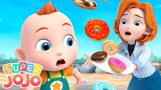 Ten Donuts Song | Yummy Donuts for Kids | Learn Numbers | Super JoJo Nursery Rhymes & Kids Songs