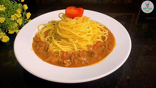 Cách làm MỲ Ý SỐT BÒ BẰM thơm ngon bổ dưỡng | SPAGHETTI | Bếp Của Vợ