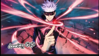 drawing anime gojo Satoru