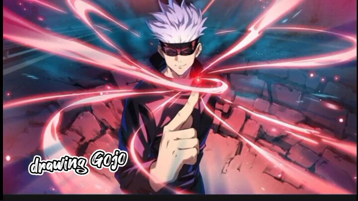 drawing anime gojo Satoru