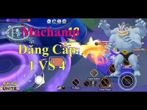 Pokemon UNITE - Machamp Quyền Vương 1 VS 4 Thủ Nhà Siêu Cứng Khiến Team Bạn Khóc Thét