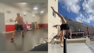 One Piece live-action actor Taz Skyler Taz Skyler kicking practice video 2021 vs 2023, something ah!