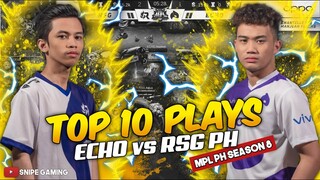 TOP 10 PLAYS RSG PH vs ECHO | MPL-PH Season 8 Week 2
