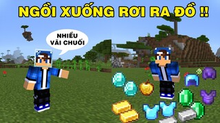 Thử Thách Sinh Tồn Trong Thế Giới | Ngồi Xuống Là Rơi Đầy Đồ | TRONG MINECRAFT..!!