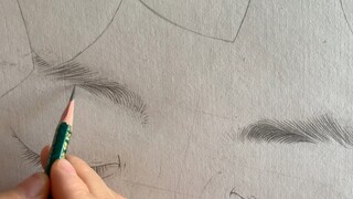 [Pencil Sketch]Drawing my son's eyebrows