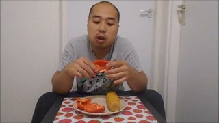 Asmr Eating Sounds - Red Bell Pepper And Corn On The Cob (VEGAN)