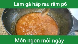 Làm gà hấp rau răm p6