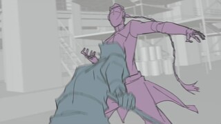 Storyboard animation - Just pick someone to fight...