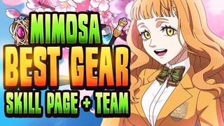 META HEALER! Complete S1 Mimosa Build (Gear Sets, Teams, Skill Pages & More!) Black Clover Mobile