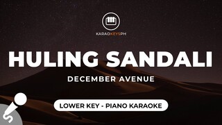 Huling Sandali - December Avenue (Lower Key - Piano Karaoke)