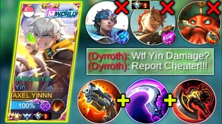 YIN VS TOP GLOBAL DYRROTH TRASHTALKER | BEST BUILD TO COUNTER DYRROTH IN SIDELANE | MOBILE LEGENDS