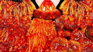 ASMR SPICY ENOKI MUSHROOMS กินโชว์