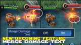 NEW UPCOMING FEATURE MERGE DAMAGE TEXT MYSTERIOUS FEATURE REVEALED MOBILE LEGENDS NEW UPDATE