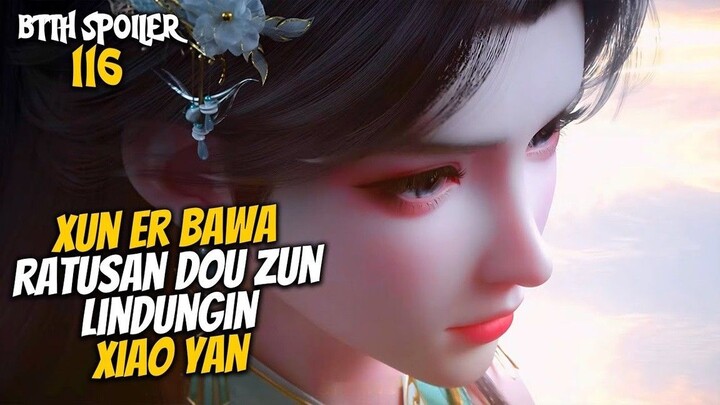Xun Er Bawa Ratusan Dou Zun Lindungin Xiao Yan - Battle Throught The Heaven 116