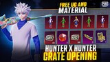 😱HUNTER X NEW CHARACTERS CRATE OPENING | FREE UC AND MATERIALS