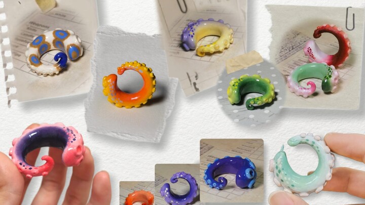 【Polymer Clay】A Growingly Colorful Display of Little Tentacle Orders (Selected Orders from May to Oc