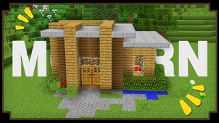 CARA MEMBUAT RUMAH KAYU MODERN - Minecraft Indonesia