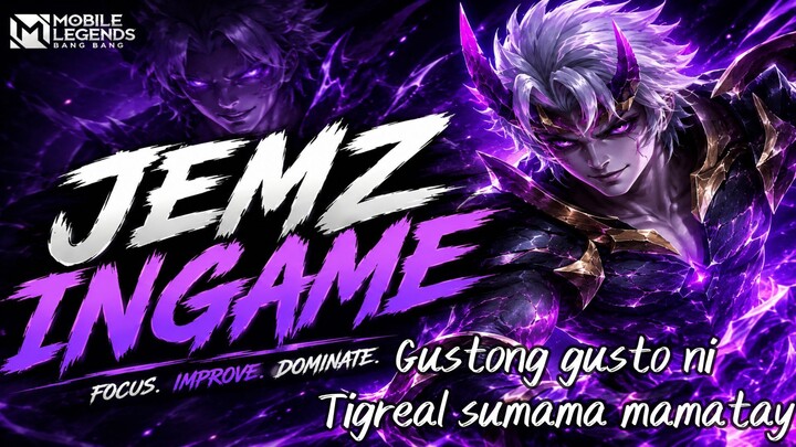 JemzInGame Dyroth Plays (5) "Gustong gusto ni Tigreal sumama mamatay" Ito ang Tank |  Mobile Legends