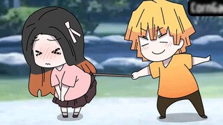 [Ghost Slayer Kindergarten] Shanyi lifts Nedouzi's skirt [👊🏻 hard! 👊🏻 Hard! 】