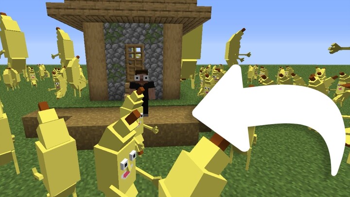 When you start to spawn big bananas in the MC server (player: who is pulling history in my house)