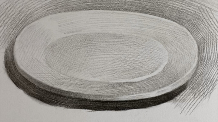 [Bức vẽ tĩnh vật] Cách vẽ đĩa trắng