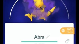 Pokémon GO-Evolving Shadow Abra