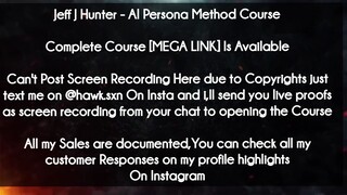 Jeff J Hunter  course - AI Persona Method Course download