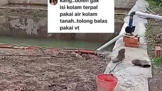 Isi air kolam terpal dengan air dari kolam tanah❗Boleh atau tidak❓