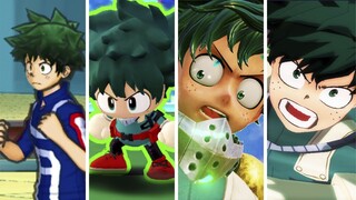 Evolution of Izuku Midoriya in Games (2016-2020)