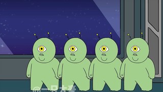 Four little green