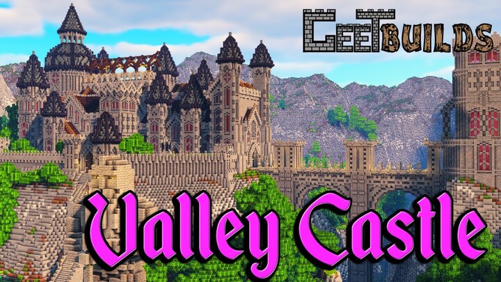 Minecraft Castle Timelapse: Gothic Castle in a Mountain River Valley