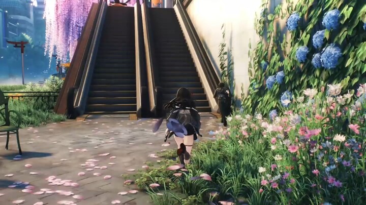 【Saat kamu bermain Ming Chao bersama teman-temanmu di ponsel.】“Di sini mana ada lift?”