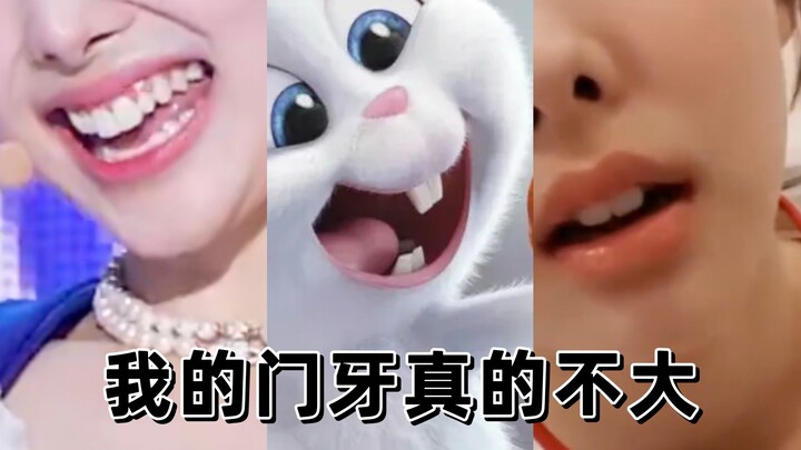 “My front teeth are really small.”
