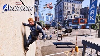 Captain America Parkour | Marvel's Avengers Game