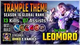 Season 16 Global Rank 1 | Leomord Best Build 2020 Gameplay by VANIX | Diamond Giveaway