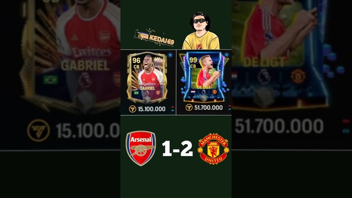 ARSENAL VS M.UNITED IN FC MOBILE 24 #fcmobile #football #fc24 #fcmobile24 #fifa #eafcindonesia