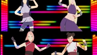 Eva Simons - Policeman dance【NARUTO MMD】HINATA*SAKURA*INO*TENTEN