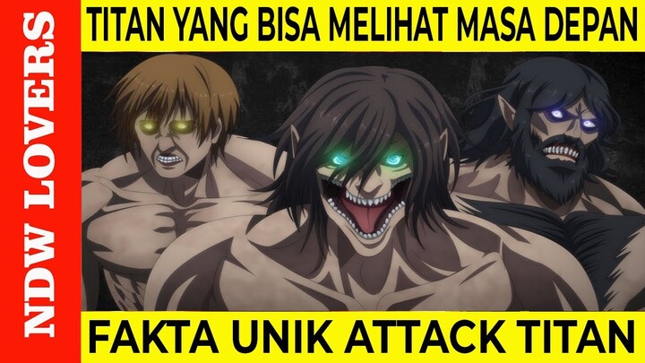 TERUNGKAP!!! FAKTA- FAKTA UNIK ATTACK TITAN, TITAN MILIK EREN YAEGER