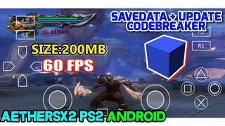 GAME GOD OF WAR 2 PS2 AETHERSX2 ANDROID 60FPS | SAVEDATA & UPDATE CODEBREAKER