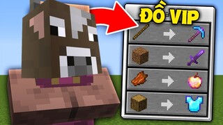 MINECRAFT DÂN LÀNG ĐỀU BIẾN THÀNH BÒ VÀ RƠI RA ĐỒ VIP !! *BÒ ĐỘT BIẾN*