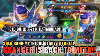 THE NEXT LEVEL MARKSMAN! TOP 1 GRANGER IS BACK! SOLO RANK MYTHICAL GLORY AUTO MANIAC! | MLBB
