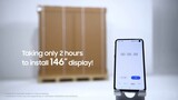 The Wall All-in-One: 146" screen installed in just 2 hours | Samsung