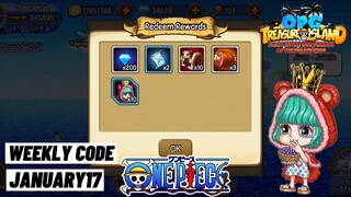 New Weekly Gift Code JANUARY17 OPG: Treasure Island Mobile One Piece